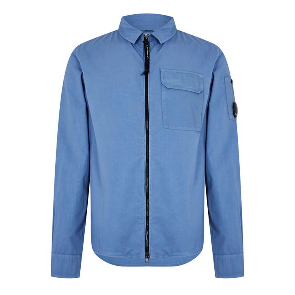 CP Company Zipped Overshirt - Blue